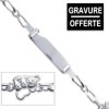 Gourmette bébé en argent avec oursons