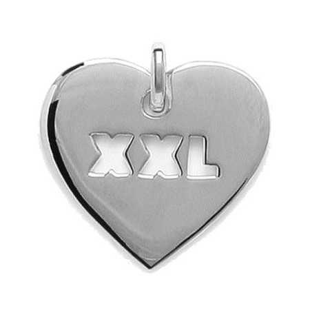 Coeur en argent XXL.