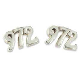 Clous d'oreilles en argent - 972 - Martinique