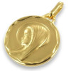 Médaille vierge plaqué or.