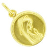 Médaille vièrge plaqué or.