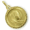 Médaille vièrge plaqué or.