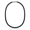 Collier cuir véritable et acier.