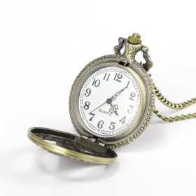 Montre à gousset métal bronze doré vieilli tour eiffel. - Bijouterieonline.com