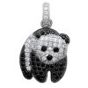 Pendentif panda en argent.