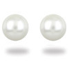 Clous d'oreilles plaqué or perles blanches