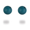 Clous d'oreilles boules de turquoises de 6 mm