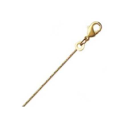 Chaîne plaqué or maille Paloma de 1 mm - Bijouterieonline.com