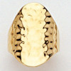 Bague plaqué or martelée