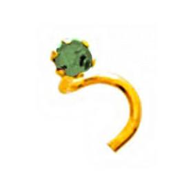 Piercing de nez émeraude