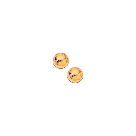 Boucles d'oreilles boules en or 5 mm