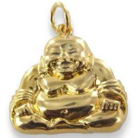 Pendentif gros Bouddha plaqué or