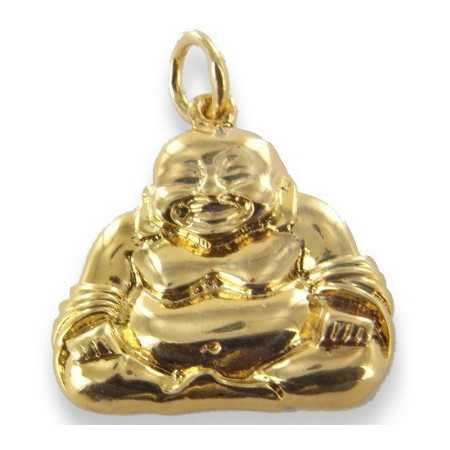 Pendentif gros Bouddha plaqué or