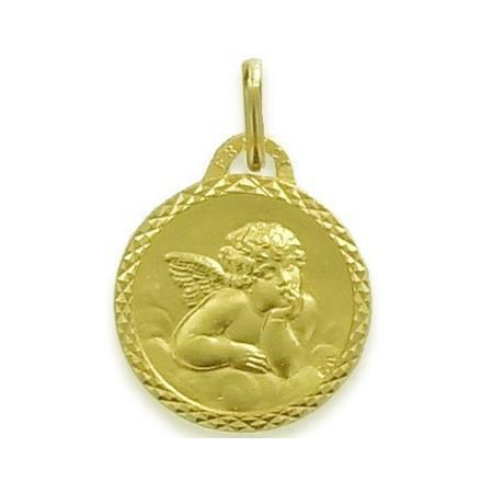 Médaille ange plaqué or.