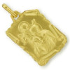 Médaille saint Christophe plaqué or.