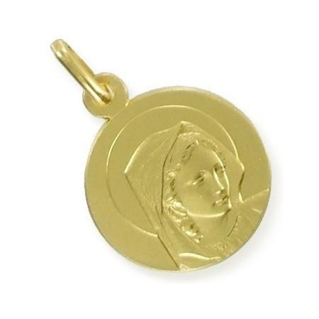 Médaille vièrge plaqué or.