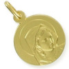 Médaille vièrge plaqué or.