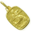 Médaille saint chistophe plaqué or.