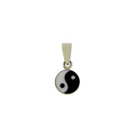 pendentif ying yang en argent