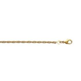 Chaîne corde plaqué or. - Bijouterieonline.com