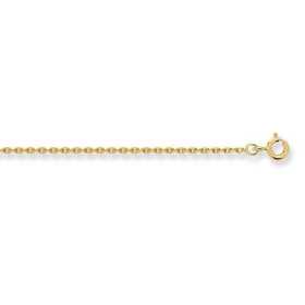 Chaîne or forçat diamantée 1.4 mm - 50 cm - Bijouterieonline.com