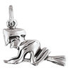 Pendentif sorcière en argent.