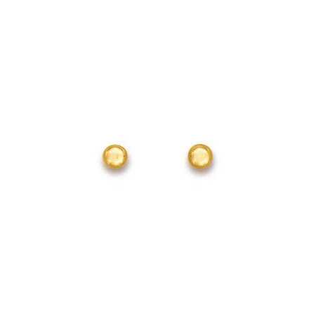 Clous d'oreilles en or boules 4 mm