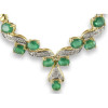 Collier or, émeraudes de 3,05 carats et diamants - Bijouterieonline.com