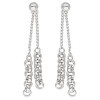 Boucles d'oreilles pendantes en argent.