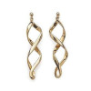 Boucles d oreilles plaqué or spirales plates