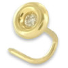 Piercing de nez avec diamant de 0,02 ct