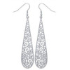 Grandes boucles d'oreilles acier découpe laser