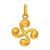 Pendentif croix basque en or