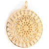 Grand pendentif du soleil plaqué or