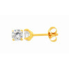 Clous d'oreilles zirconias 4 mm