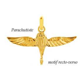 Pendentif parachutiste plaqué or