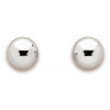 Clous d'oreilles boules en or blanc 5 mm