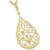 Collier oriental plaqué or et zirconias