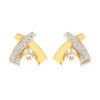 Boucles d'oreilles or et oxydes de zirconium