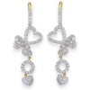 Boucles d'oreilles coeurs en or