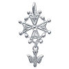 Croix huguenotte en argent