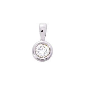 Pendentif or et oxyde de zirconium