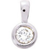 Pendentif or et oxyde de zirconium