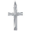 Croix diamantée en argent