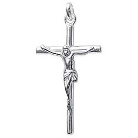 Pendentif crucifix en argent 3 x 2 cm