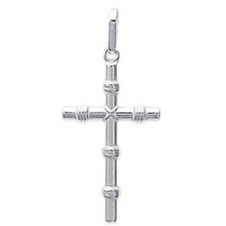 Croix cordée en argent