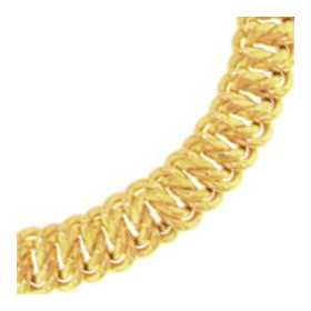 collier or mailles américaines