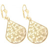 Boucles d'oreilles filigranées plaqué or