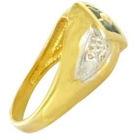 Bague or avec saphirs et diamants - Bijouterieonline.com
