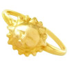 Bague soleil or